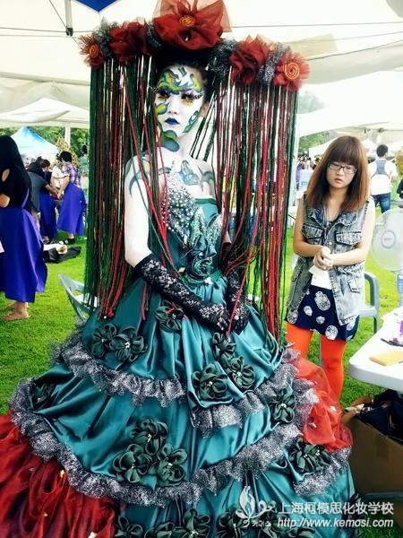 2012世界人体彩绘大赛 中国参赛团首批精彩图片